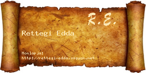 Rettegi Edda névjegykártya